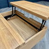 Fusion Oak Laptop Storage Coffee Table