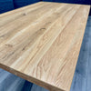 Fusion Oak - Compact Dining Table, PLUS 4x Light Grey Chairs