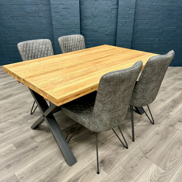 PACKAGE DEAL - Fusion Oak Small Dining Table & x4 Fusion Dining Chairs