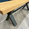 Fusion Oak Small Bench