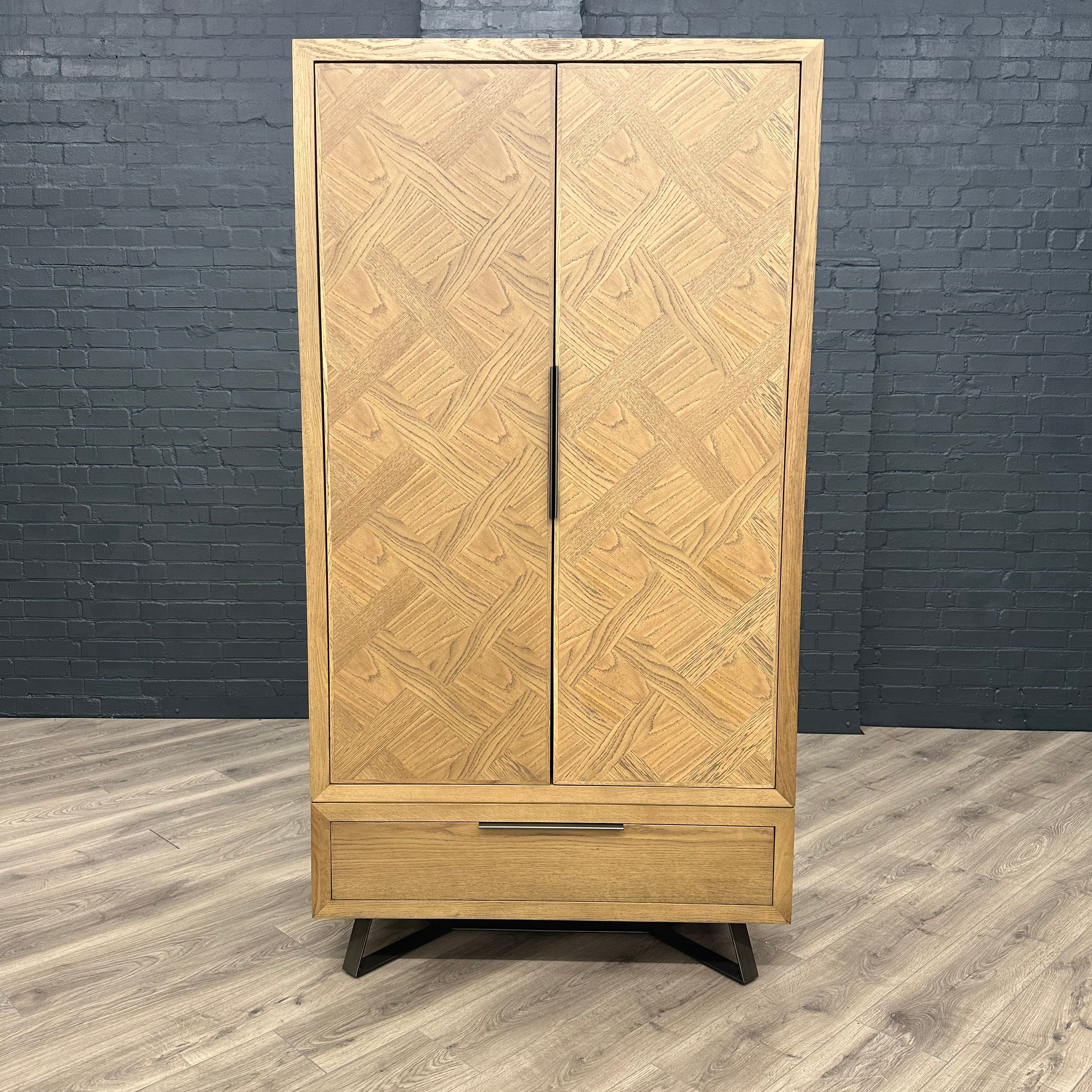 Havana Industrial Oak - Large 2 Door Wardrobe (Showroom Clearance)