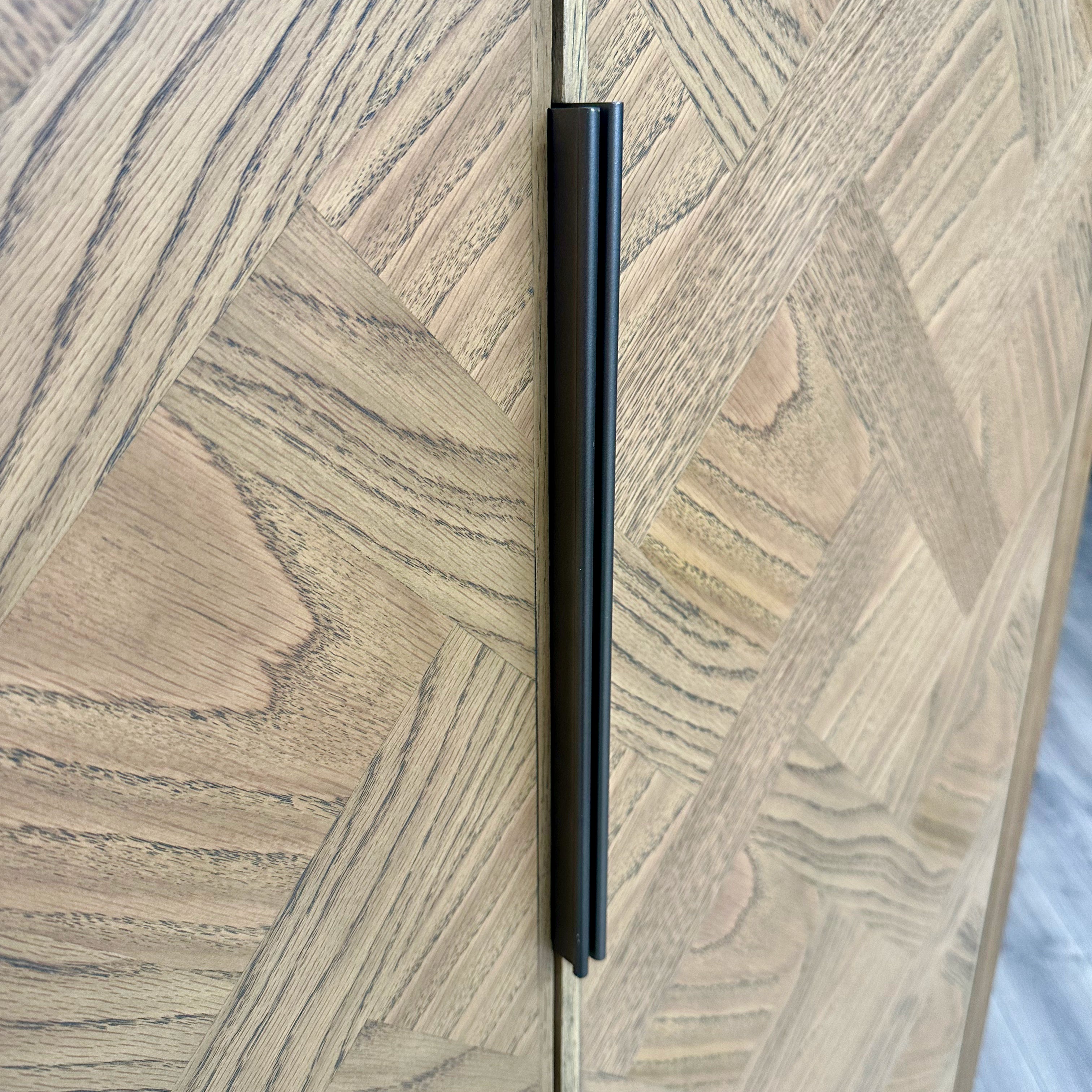 Havana Industrial Oak - Large 2 Door Wardrobe (Showroom Clearance)