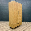 Havana Industrial Oak - Large 2 Door Wardrobe (Showroom Clearance)