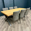 PACKAGE DEAL - Fusion Oak Large Dining Table & x6 Fusion Dining Chairs