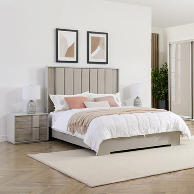 Jules - Bed Frame - Grey