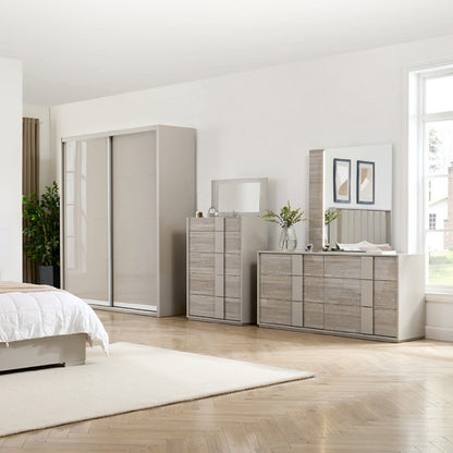 Jules - Dressing Chest - 6 Drawer - Grey