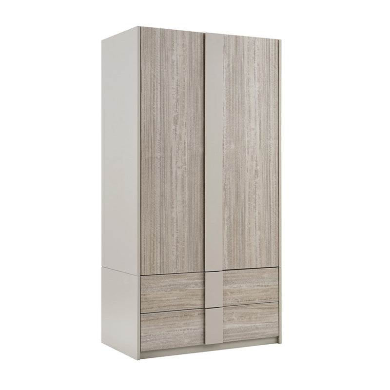 Jules - 2 Door 2 Drawer Wardrobe - Grey