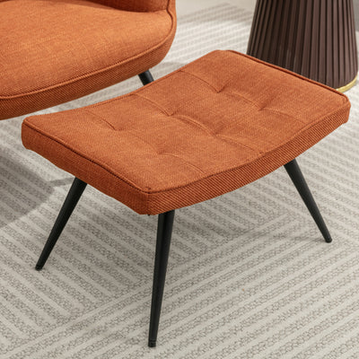Katelyn Accent Chair with Stool - Cooper