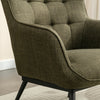 Katelyn Accent Chair with Stool - Moss Green