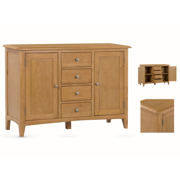 Kilkenny Oak 4 Drawer Sideboard