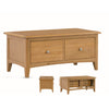 Kilkenny Oak 2 Drawer Coffee Table