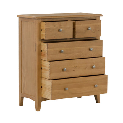 Kilkenny Oak Chest Of Drawers - 2 Over 3