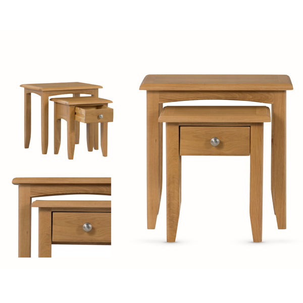 Kilkenny Oak Nest of 2 Tables