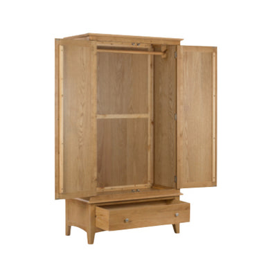 Kilkenny Oak Wardrobe - 2 Door