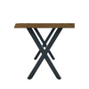 Live Edge 2m Dining Bench with X Shaped Legs - Natural