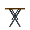 Live Edge 2m Dining Bench with X Shaped Legs - Russet