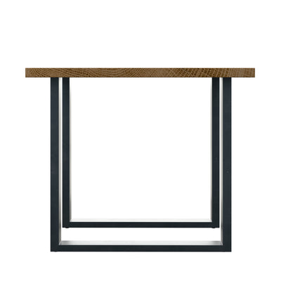 Live Edge Lamp Table With U Shaped Leg - Natural