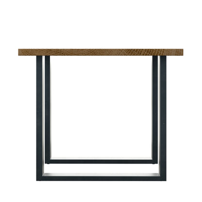 Live Edge Lamp Table With U Shaped Leg - Natural