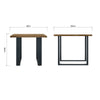 Live Edge Lamp Table With U Shaped Leg - Natural