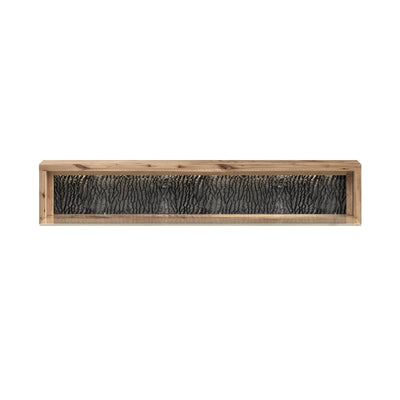 Live Edge Wall Shelf with LED Light - Natural