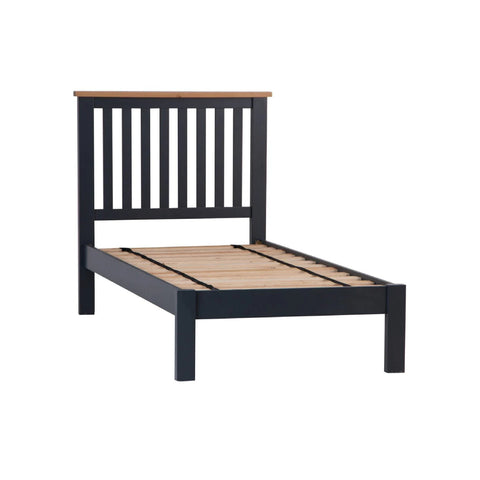 Blue & Oak - 3ft (90cm) Bed