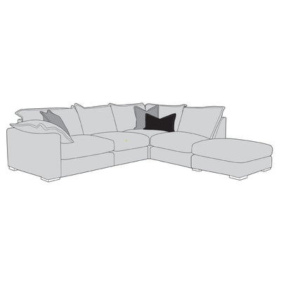 Lennox Sofa - 2 Corner 1 with Footstool