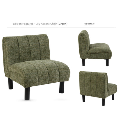 Lily Accent Chair - Green