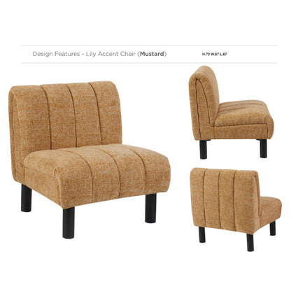 Lily Accent Chair - Mustard