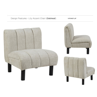 Lily Accent Chair - Oatmeal