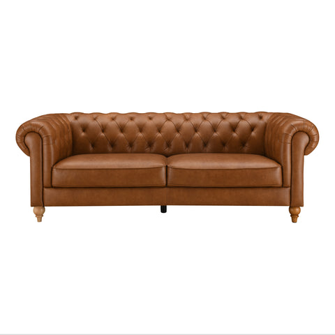 Lincoln Leather Sofa - 3 Seater