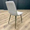 Logan 1.3m Table, PLUS 4x Grey Contemporary Chairs