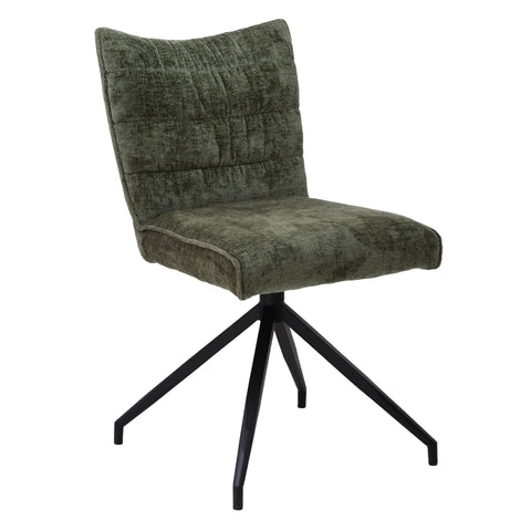 Loki Swivel Dining Chair - Green