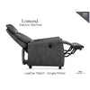Lomond Electric Reclining Chair - Grey