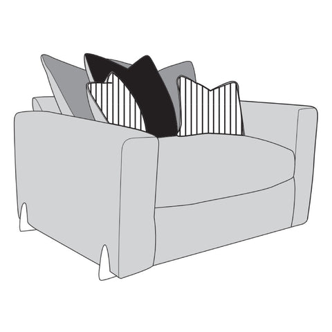 Axel Sofa - Love Chair (Pillow Back)