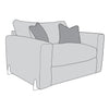 Axel Sofa - Love Chair (Standard Back)