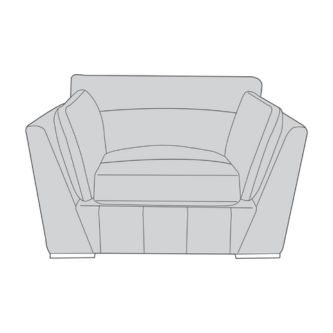 Phoenix Leather Sofa - Love Chair