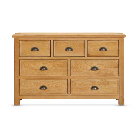 Lugano Oak Chest Of Drawers - 3 Over 4