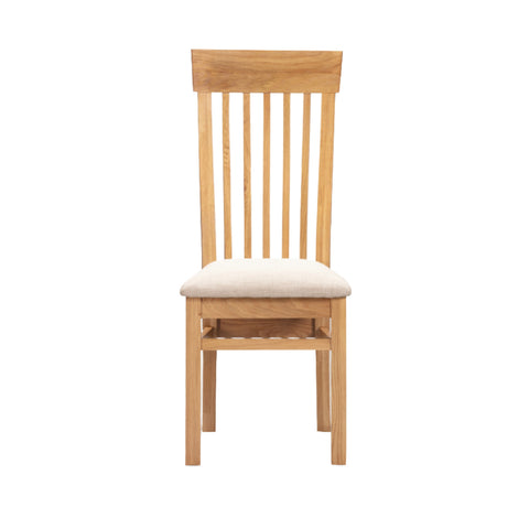 Lugano Oak Slatted Dining Chair