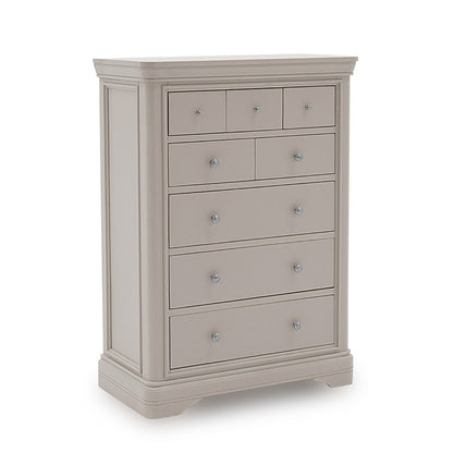 Mabel 8 Drawer Chest of Drawers - Taupe