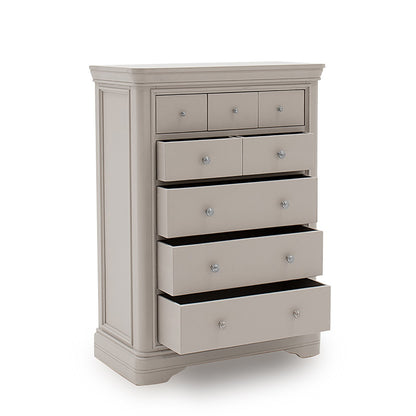 Mabel 8 Drawer Chest of Drawers - Taupe
