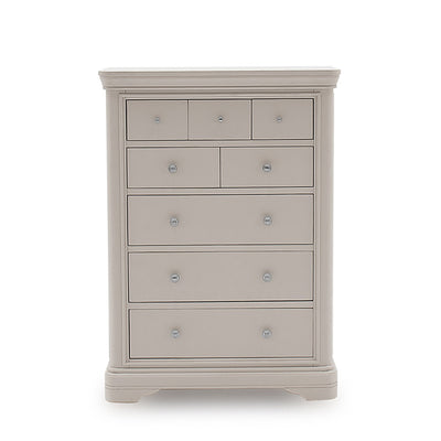 Mabel 8 Drawer Chest of Drawers - Taupe