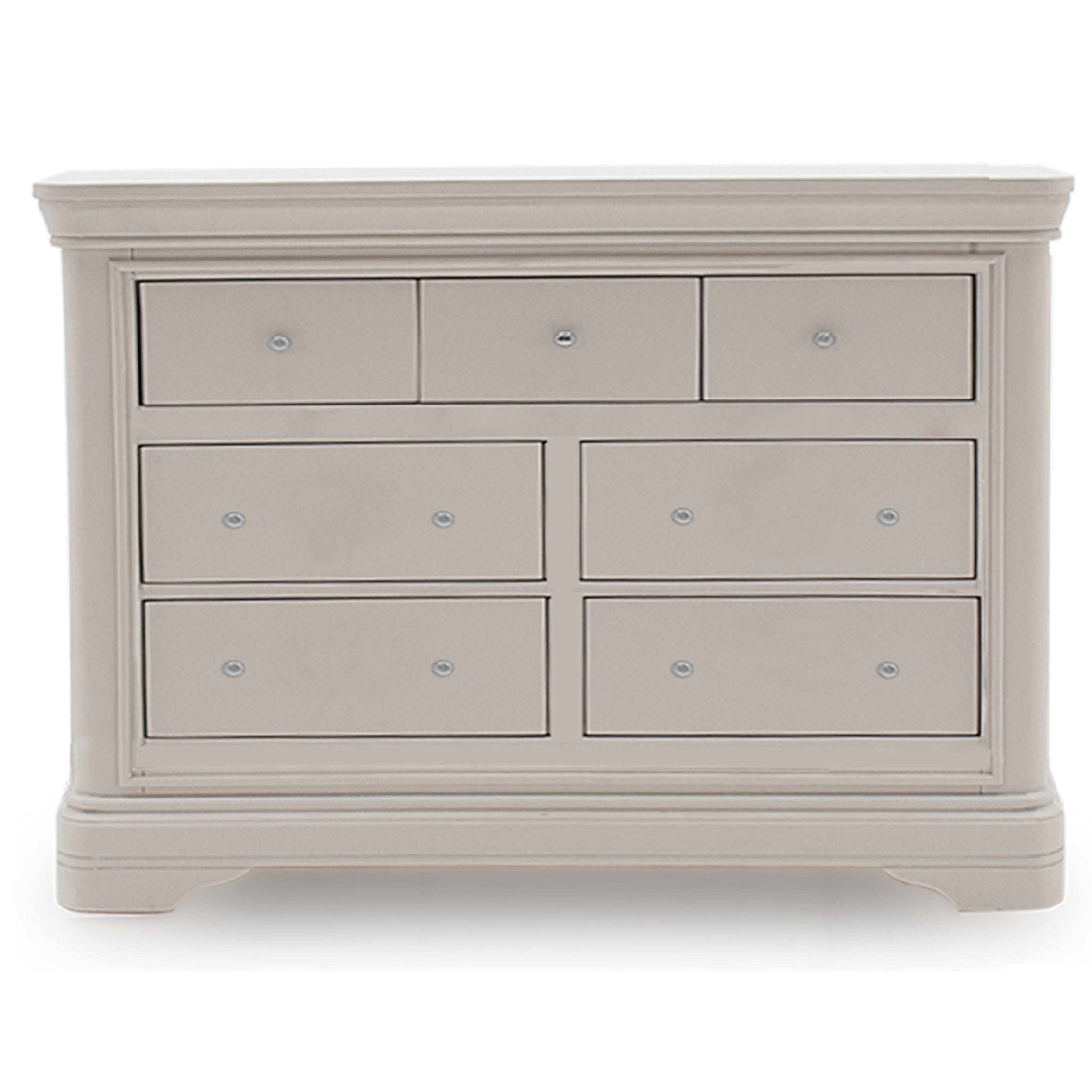 Mabel 7 Drawer Chest of Drawers - Taupe