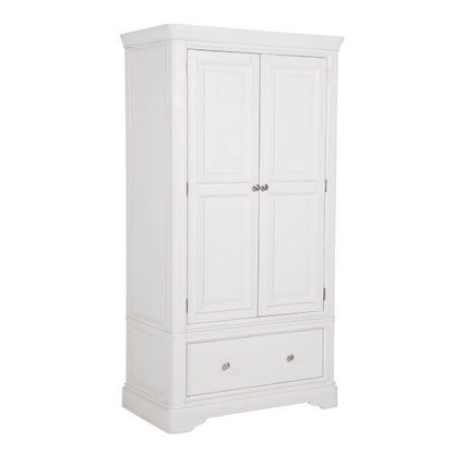 Mabel 2 Door 1 Drawer Wardrobe - Bone
