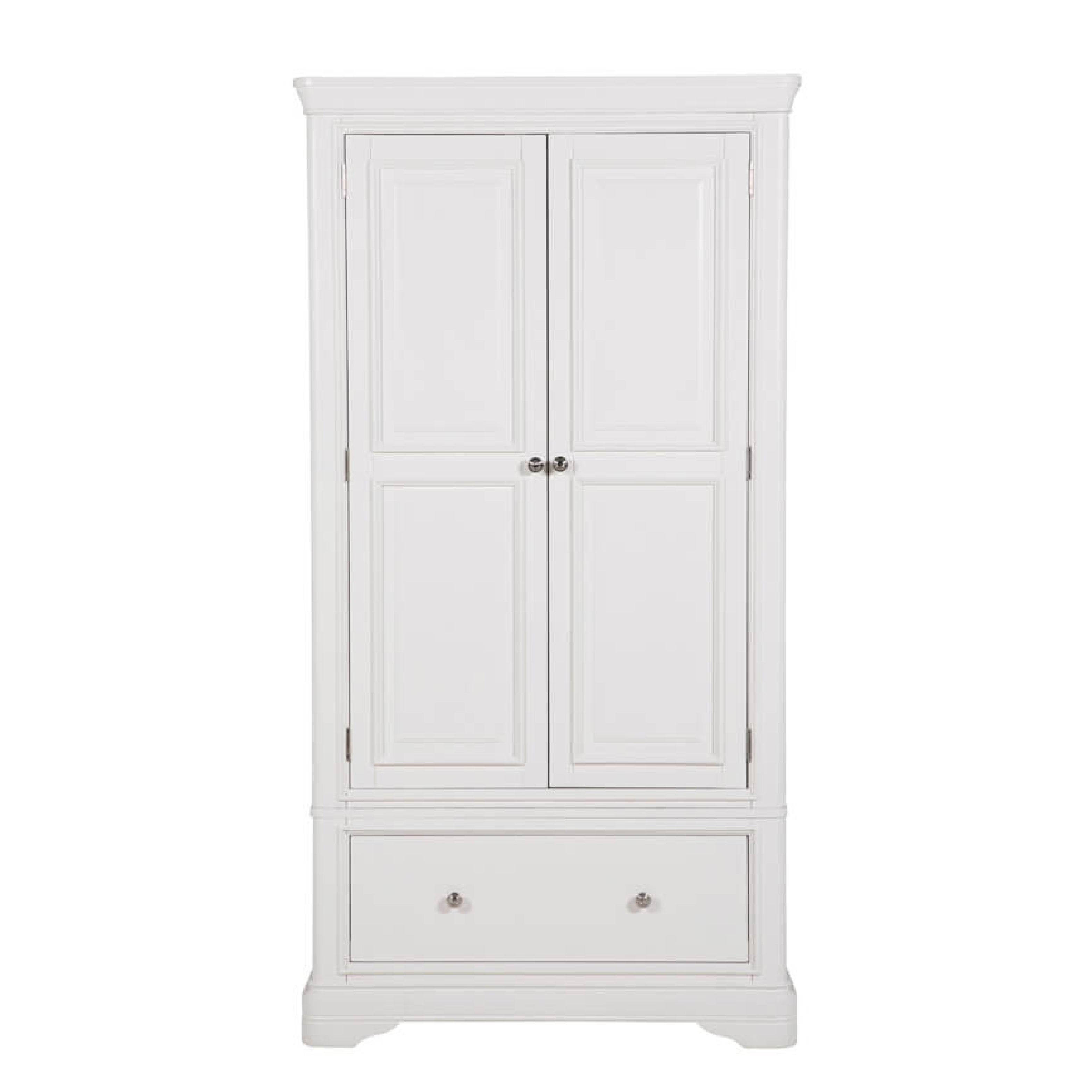 Mabel 2 Door 1 Drawer Wardrobe - Bone