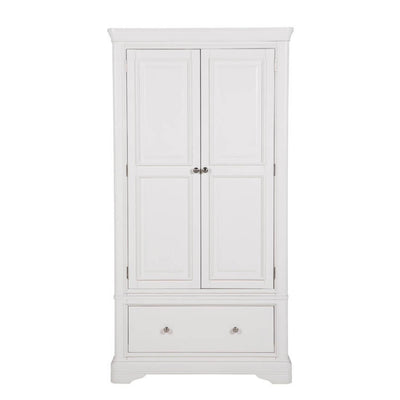 Mabel 2 Door 1 Drawer Wardrobe - Bone