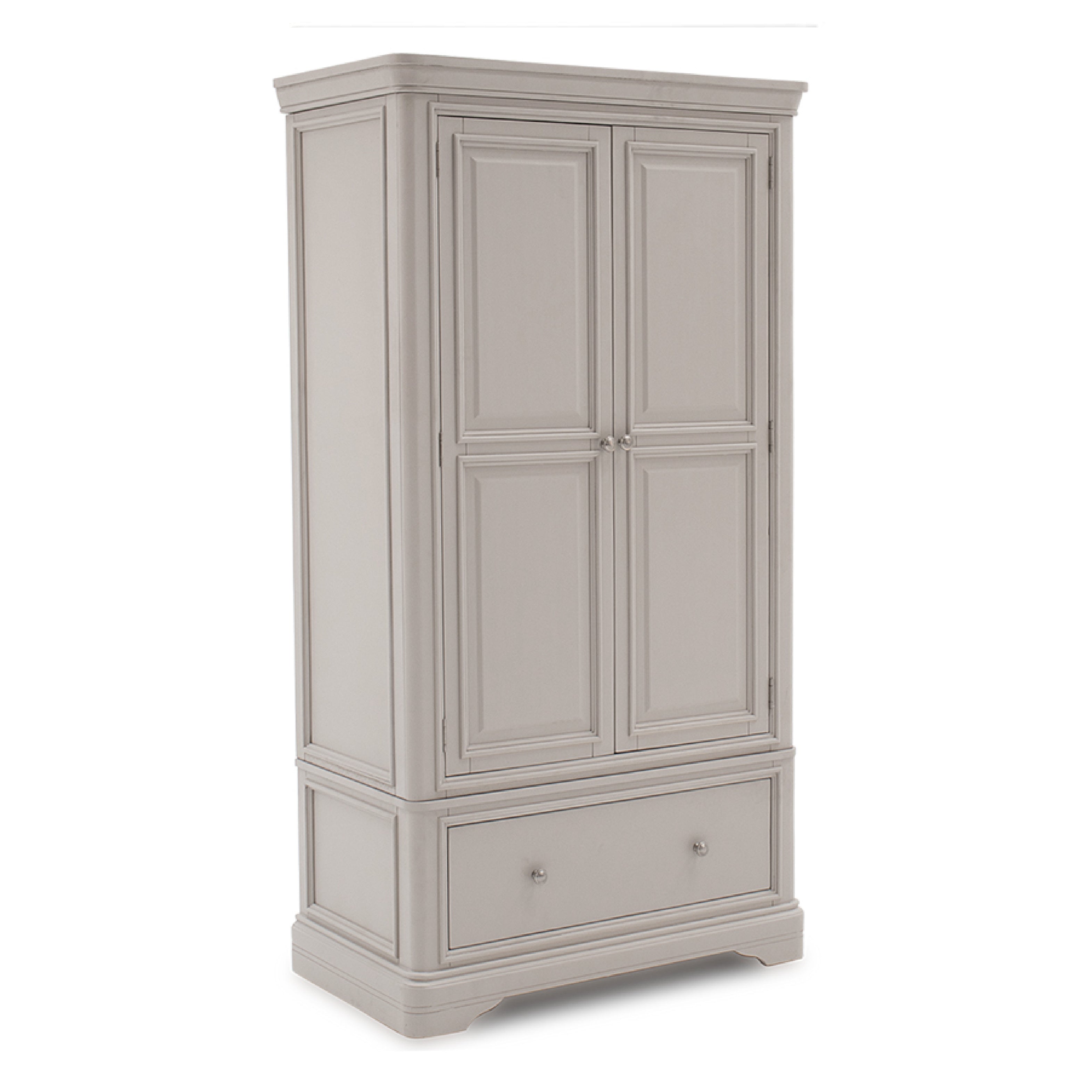 Mabel 2 Door 1 Drawer Wardrobe - Taupe