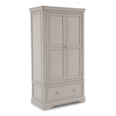 Mabel 2 Door 1 Drawer Wardrobe - Taupe