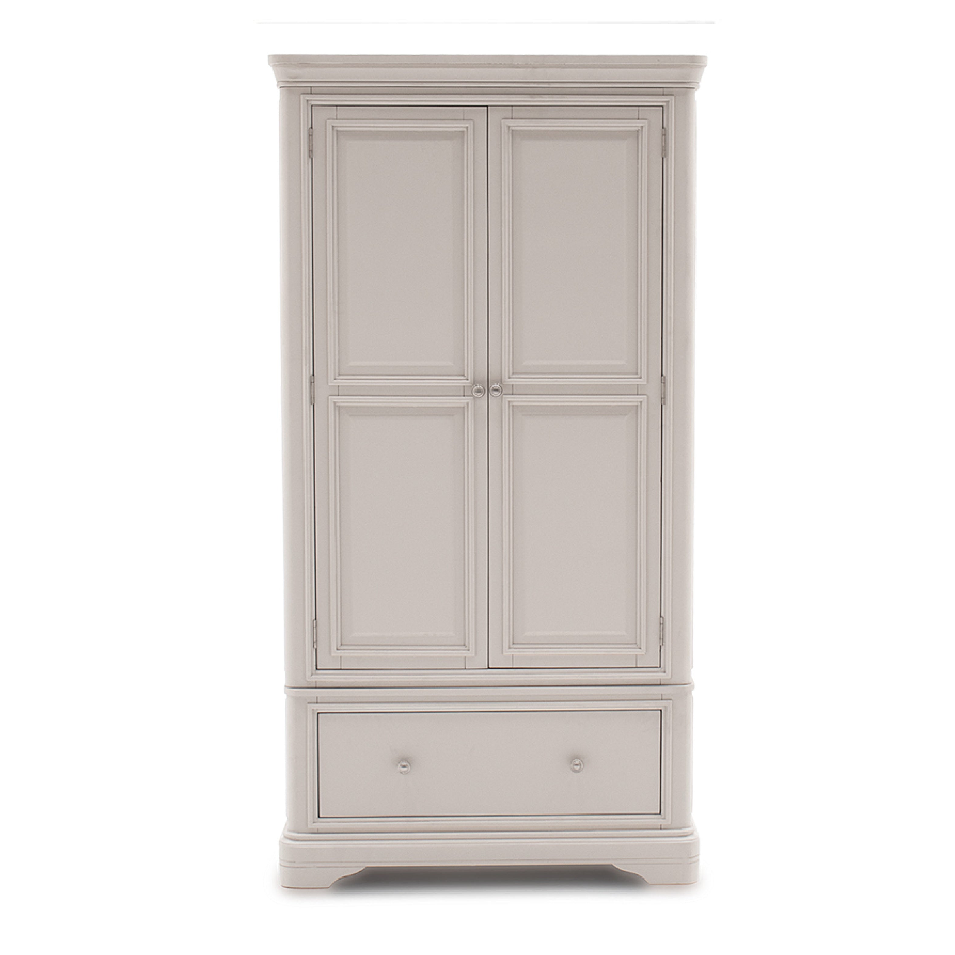 Mabel 2 Door 1 Drawer Wardrobe - Taupe