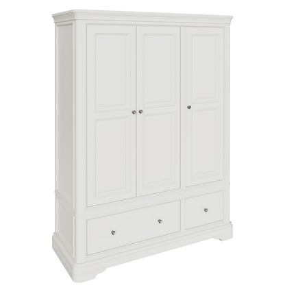 Mabel 3 Door 2 Drawer Wardrobe - Bone