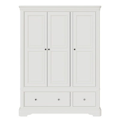 Mabel 3 Door 2 Drawer Wardrobe - Bone